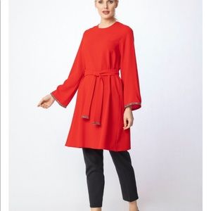 Abaci Red Tunic Turkish dress in Red